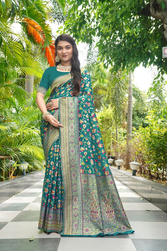 9672 Colour By Src Designer Pashmina Weaving Sarees Wholesale Shop In Surat
